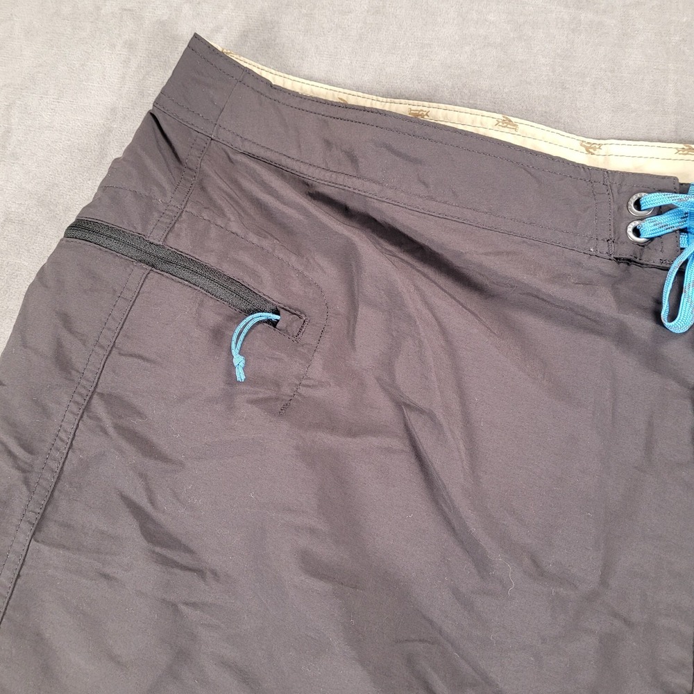 Patagonia Recycled Nylon Draw String Shorts Zip Pocket Gray Draw String Mens - Picture 4 of 9